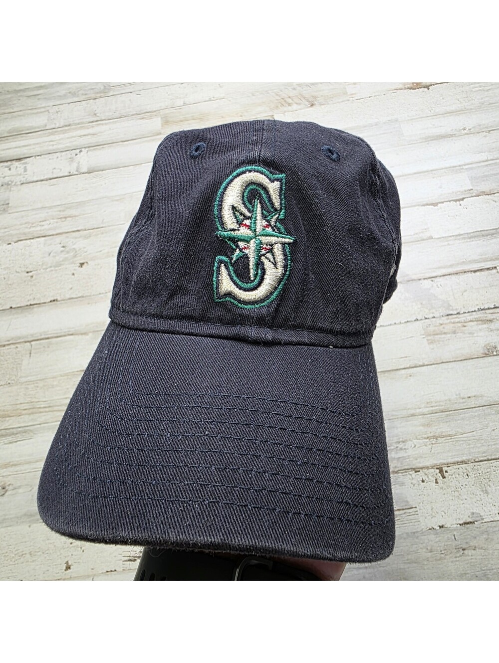 New Era 9TWENTY Seattle Mariners Hat MLB Low Profile Strapback Navy OSFM